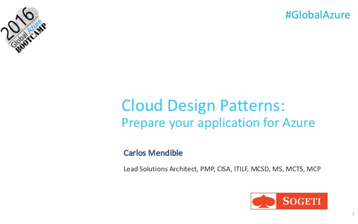 Cloud Design Patterns: Prepara tu aplicación para Azure